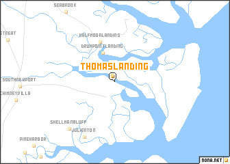 map of Thomas Landing