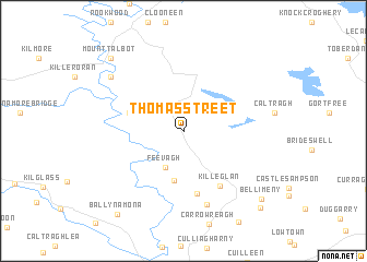 map of Thomas Street