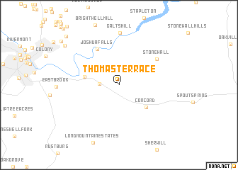 map of Thomas Terrace