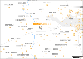 map of Thomasville