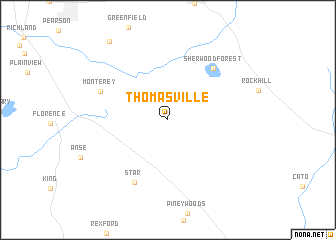 map of Thomasville