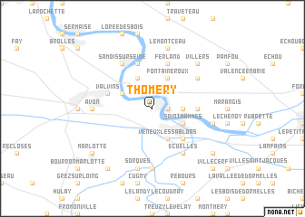 map of Thomery