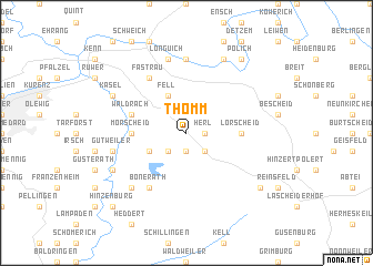 map of Thomm