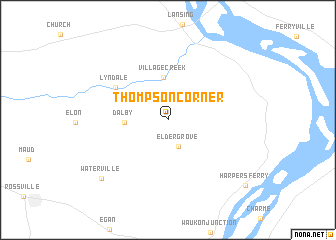 map of Thompson Corner