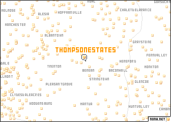 map of Thompson Estates