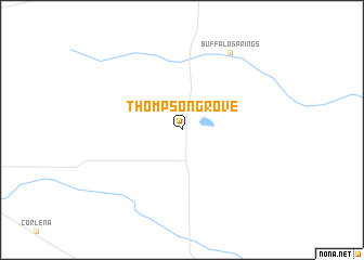 map of Thompson Grove