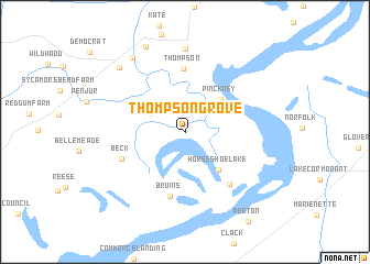 map of Thompson Grove