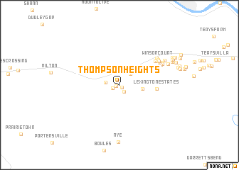 map of Thompson Heights