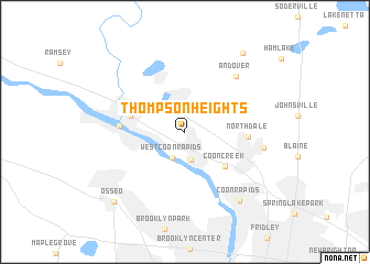 map of Thompson Heights