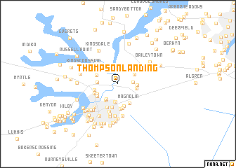 map of Thompson Landing