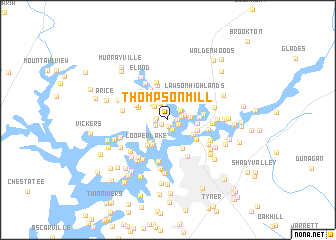 map of Thompson Mill