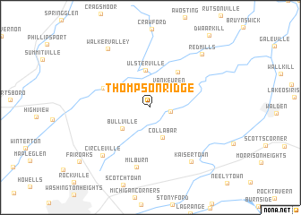 map of Thompson Ridge