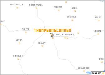 map of Thompsons Corner