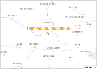 map of Thompsons Crossroads