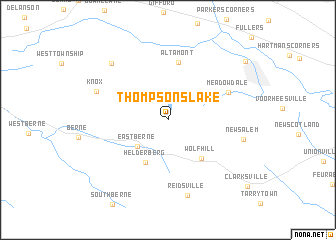 map of Thompsons Lake