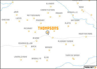 map of Thompsons