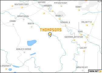 map of Thompsons