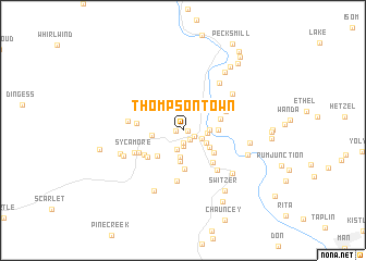 map of Thompson Town