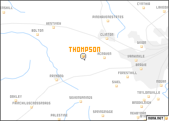 map of Thompson