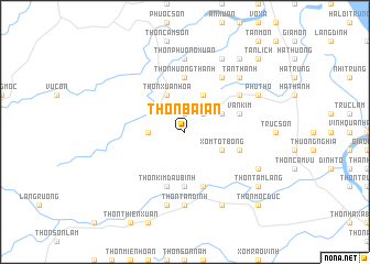 map of Thôn Bái Án