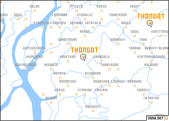 map of Thôndat