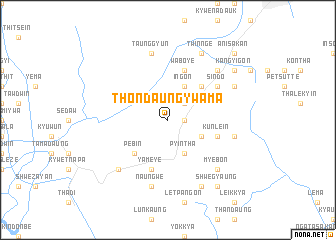 map of Thon-daung-ywa-ma