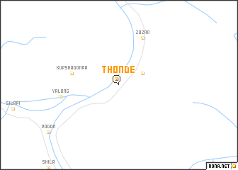 map of Thonde