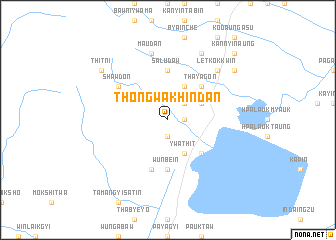 map of Thongwa Khindan