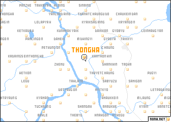 map of Thongwa