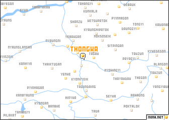 map of Thongwa