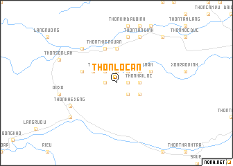 map of Thôn Lộc An