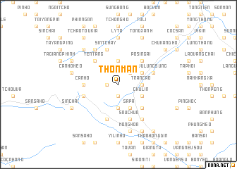 map of Thôn Mán