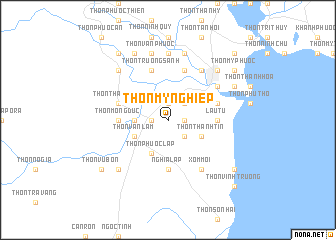 map of Thôn Mỹ Nghiệp