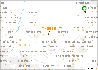 map of Thönse