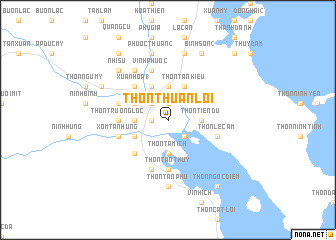 map of Thôn Thuân Lợi