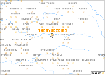 map of Thonywazaing