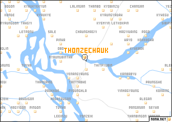 map of Thonzechauk