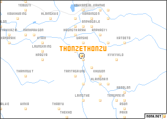 map of Thonzethonzu