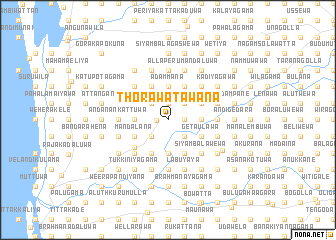 map of Thorawatawana
