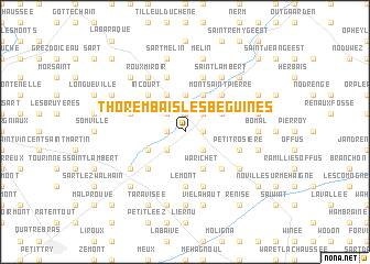 map of Thorembais-les-Béguines