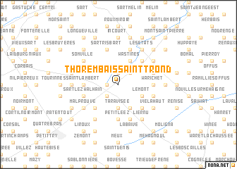 map of Thorembais-Saint-Trond