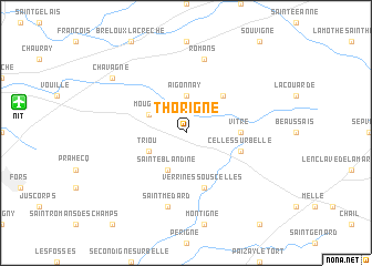 map of Thorigné
