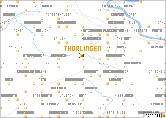 map of Thörlingen