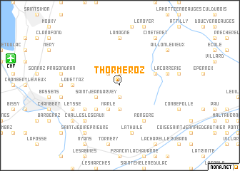 map of Thorméroz