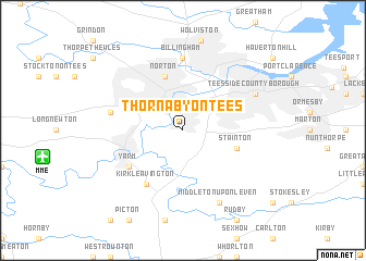 map of Thornaby on Tees