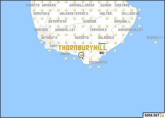 map of Thornbury Hill