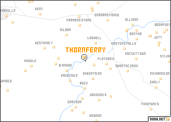 map of Thorn Ferry