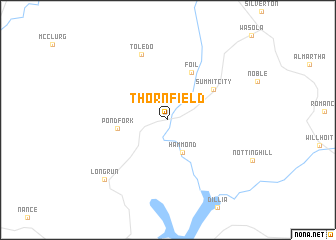 map of Thornfield