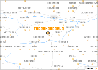 map of Thornham Parva