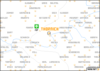 map of Thörnich